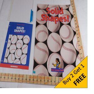 Solid Shapes BIG BOOK (almost 2 feet tall) with teacher pages CLASSROOM SIZE